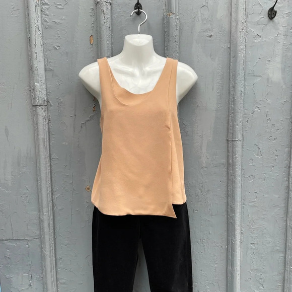 Balenciaga Silk Taupe Wrap Blouse, size 38 - Picture 5 of 10